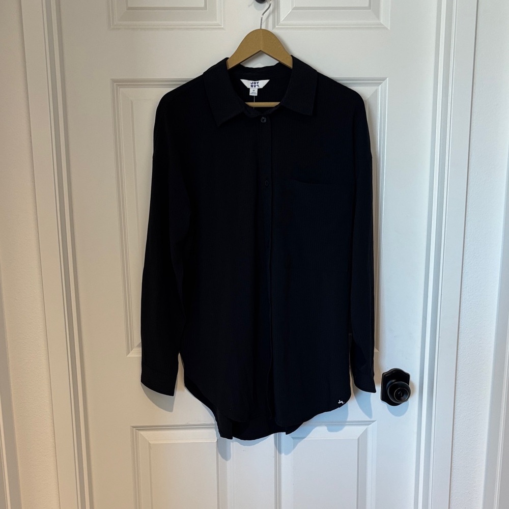 JoyLab Charcoal Button-Up Shirt